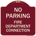Signmission No Parking No Parking Fire Department Connection Heavy-Gauge Aluminum Sign, 18" x 18", BU-1818-23670 A-DES-BU-1818-23670